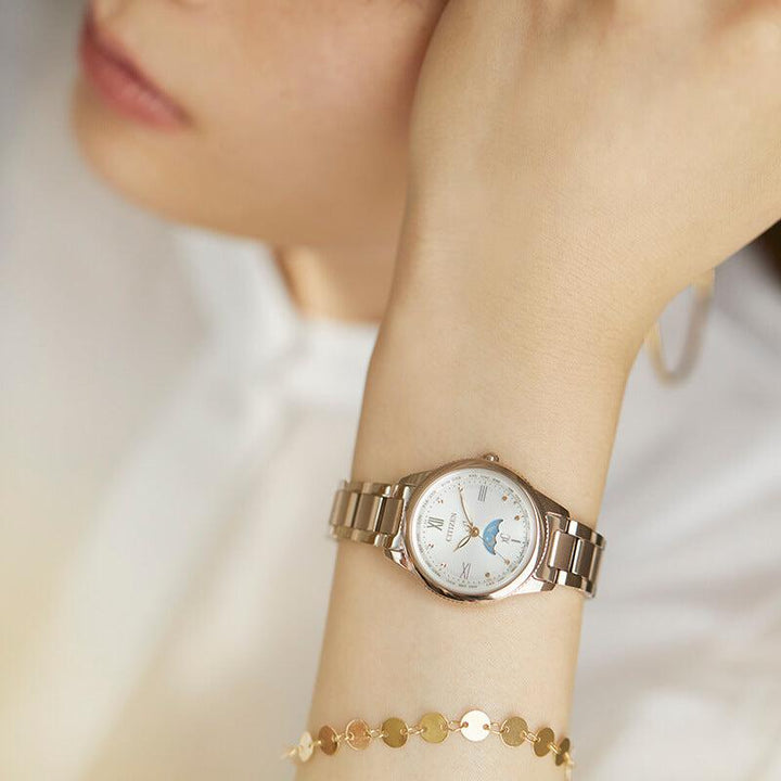 シチズン クロスシー ダイチコレクション サン&ムーン サクラピンク EE1004-57A レディース ソーラー 電波 北川景子さん広告着用モデル