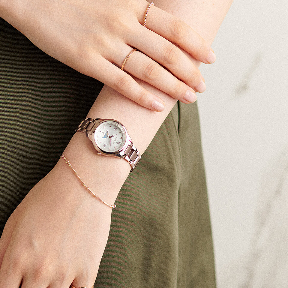 シチズン クロスシー ダイチコレクション サン&ムーン サクラピンク EE1004-57A レディース ソーラー 電波 北川景子さん広告着用モデル