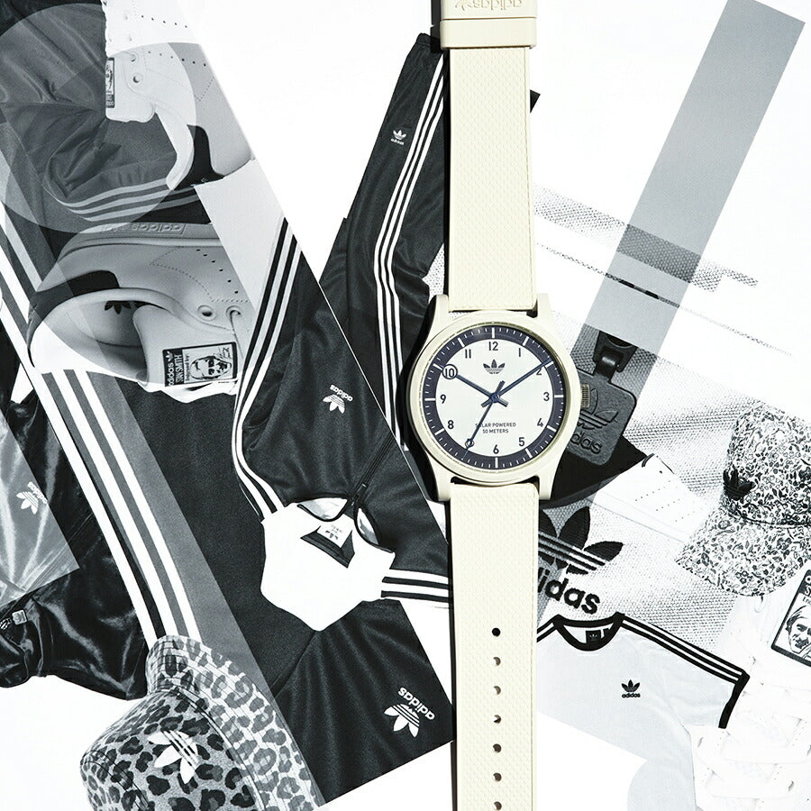 アディダス ストリート プロジェクトワン 日本限定モデル AOSTSP252 メンズ ソーラー 海洋プラスチック ホワイト 樹脂バンド