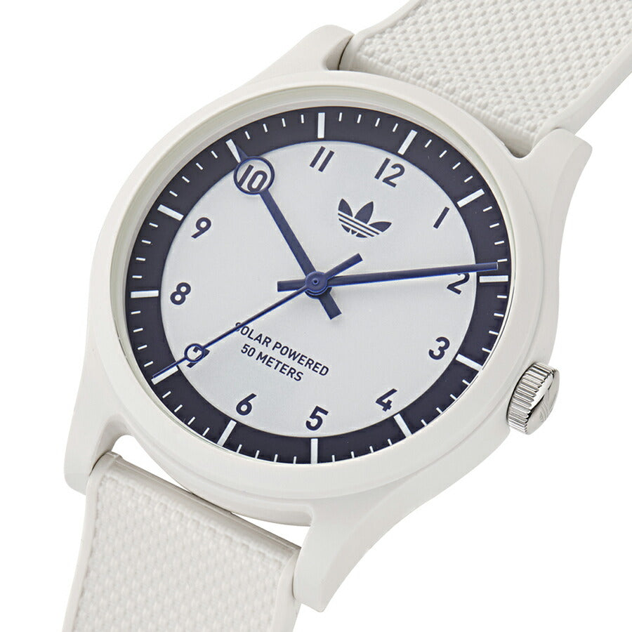 アディダス ストリート プロジェクトワン 日本限定モデル AOSTSP252 メンズ ソーラー 海洋プラスチック ホワイト 樹脂バンド