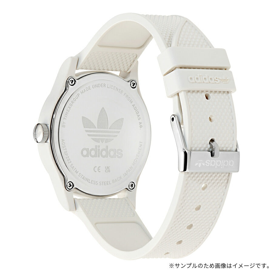 アディダス ストリート プロジェクトワン 日本限定モデル AOSTSP252 メンズ ソーラー 海洋プラスチック ホワイト 樹脂バンド