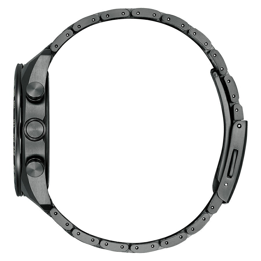 シチズン アテッサ HAKUTO-R コラボレーション 限定モデル ACT Line アクトライン ブラックチタンシリーズ AT8287-62E メンズ 腕時計 ソーラー 電波 クロノグラフ