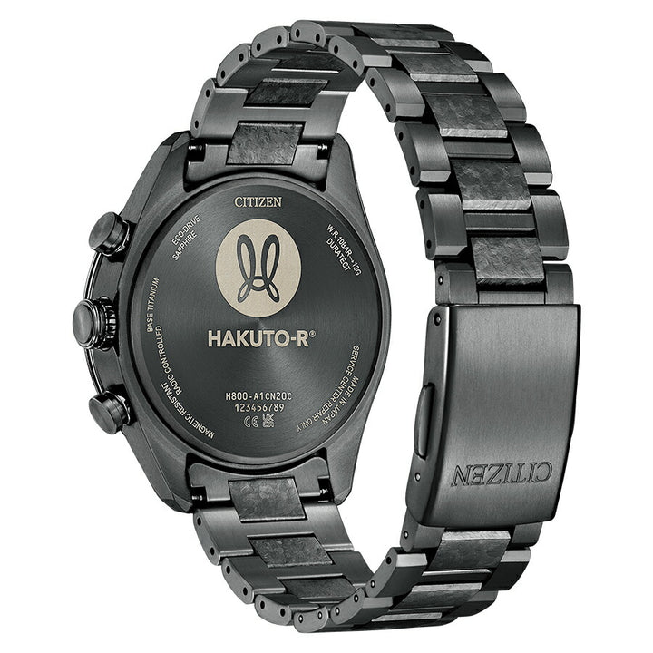 シチズン アテッサ HAKUTO-R コラボレーション 限定モデル ACT Line アクトライン ブラックチタンシリーズ AT8287-62E メンズ 腕時計 ソーラー 電波 クロノグラフ