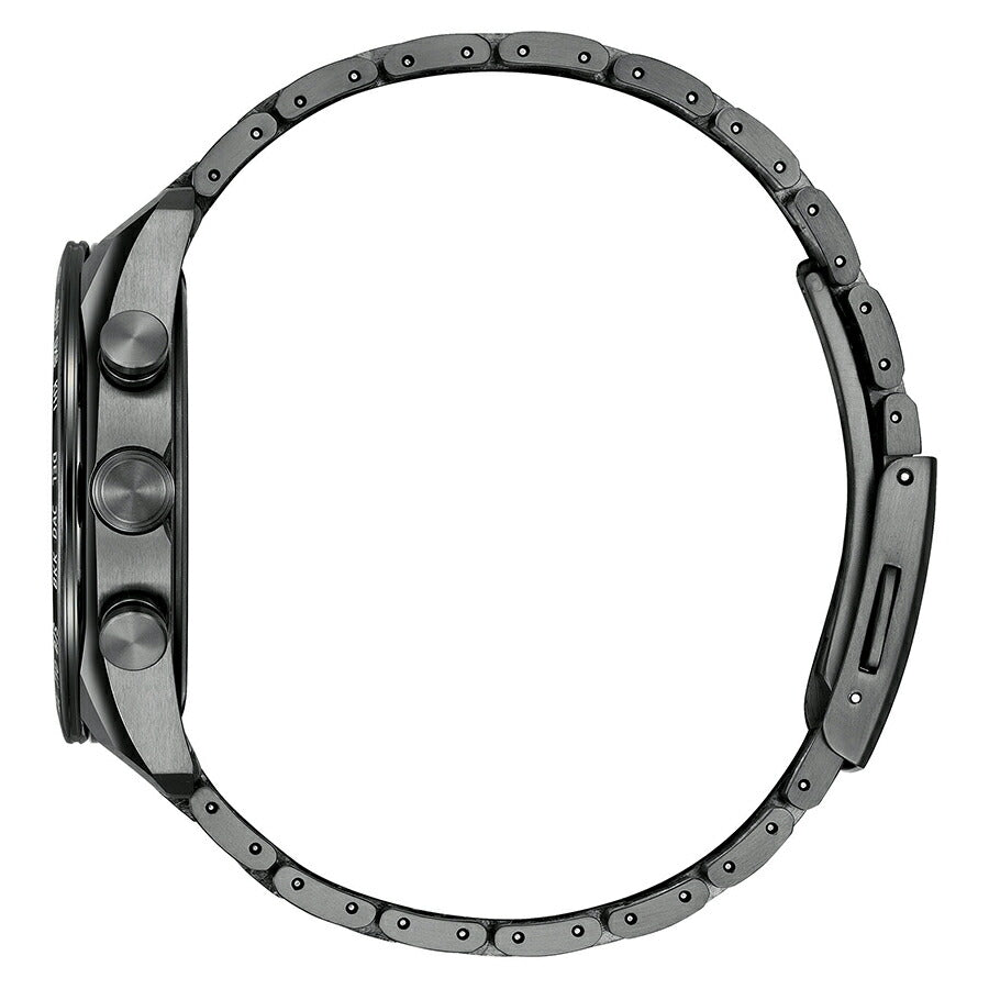 シチズン アテッサ JAXA LABEL HTV-X 限定モデル ACT Line アクトライン ブラックチタンシリーズ AT8289-67E メンズ ソーラー 電波 クロノグラフ