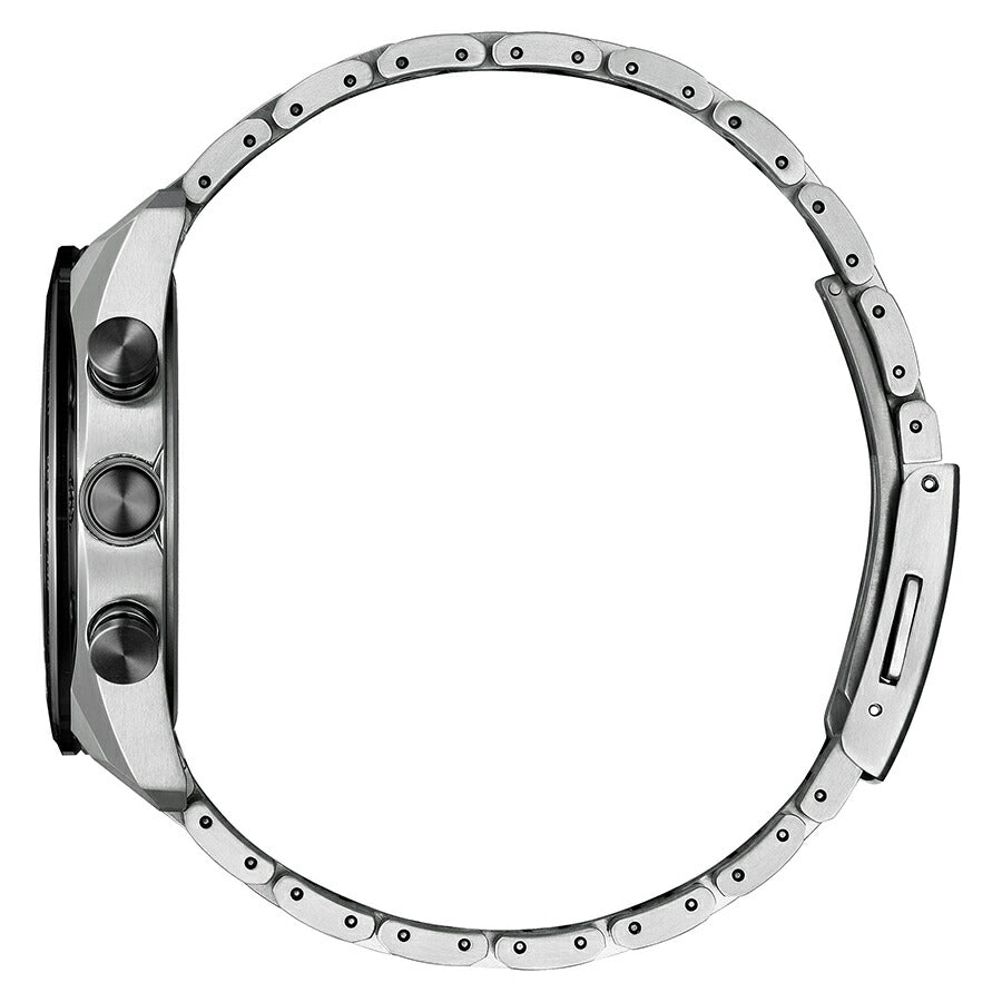 シチズン アテッサ ACT Line アクトライン サファイアベゼル AT8295-56E メンズ ソーラー 電波 クロノグラフ ブラックダイヤル