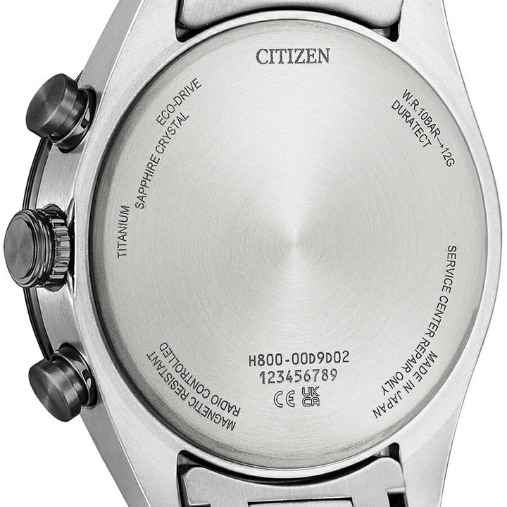 シチズン アテッサ ACT Line アクトライン サファイアベゼル AT8295-56E メンズ ソーラー 電波 クロノグラフ ブラックダイヤル