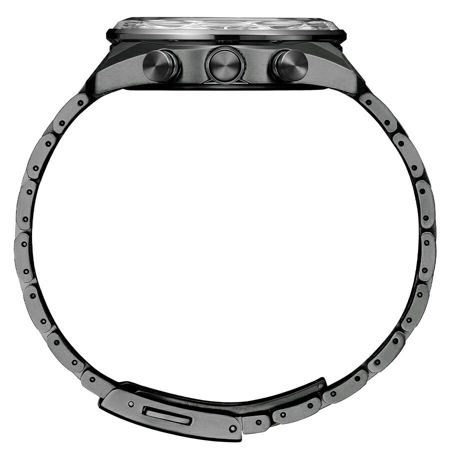 シチズン アテッサ ACT Line アクトライン 限定モデル ブラックチタンシリーズ フルサファイアベゼル AT8314-53L メンズ ソーラー 電波 クロノグラフ 構造色