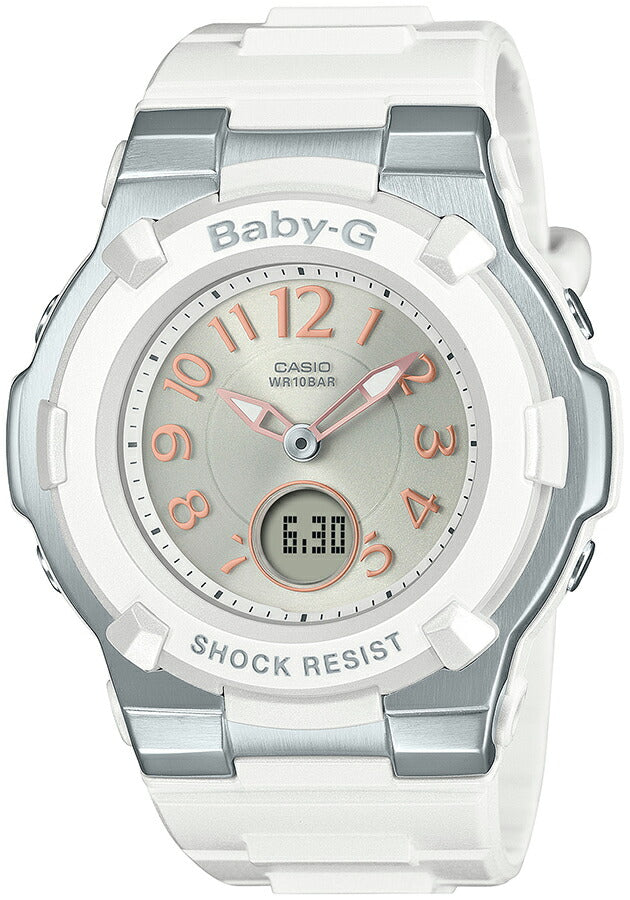 BABY-G 電波ソーラー BGA-1100-7B2JF レディース アナデジ 樹脂バンド ホワイト