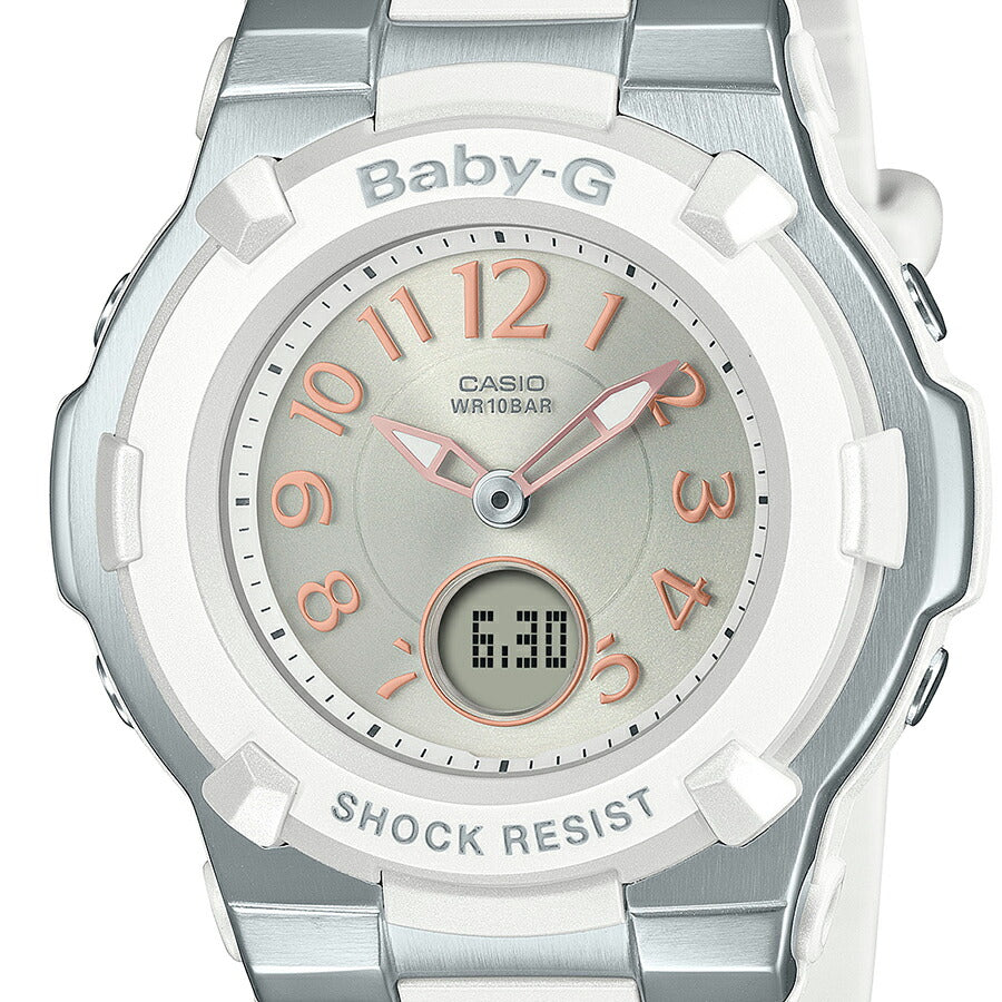 BABY-G 電波ソーラー BGA-1100-7B2JF レディース アナデジ 樹脂バンド ホワイト