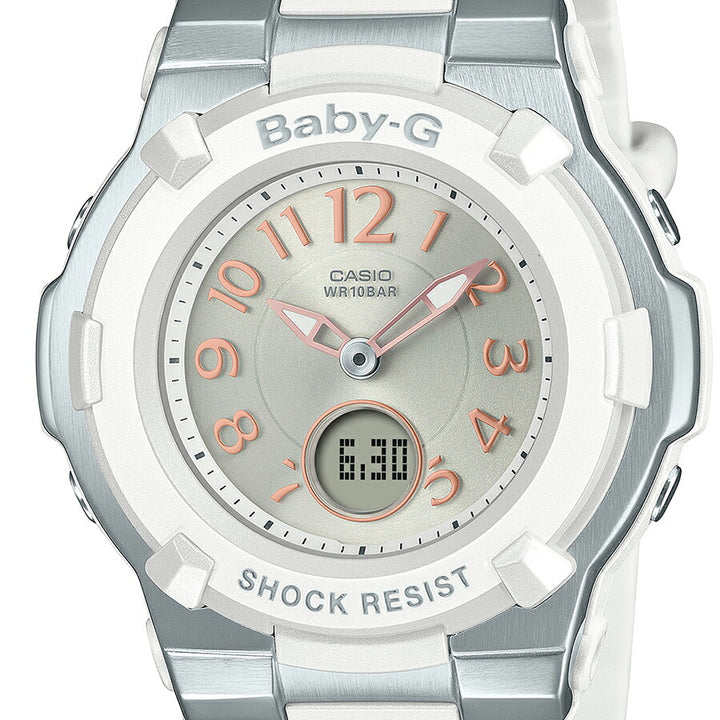 BABY-G 電波ソーラー BGA-1100-7B2JF レディース アナデジ 樹脂バンド ホワイト