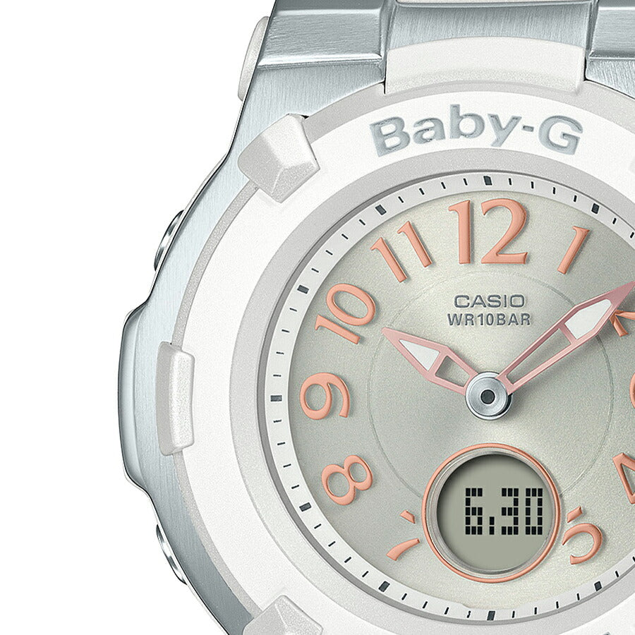 BABY-G 電波ソーラー BGA-1100-7B2JF レディース アナデジ 樹脂バンド ホワイト