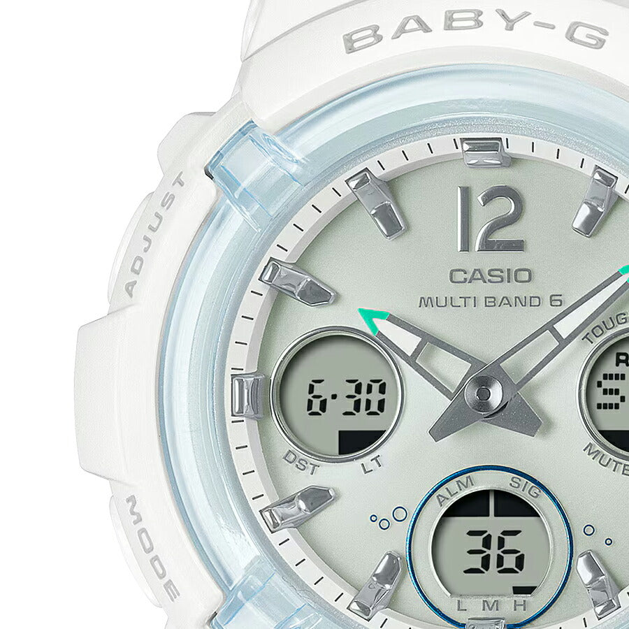 BABY-G アイサーチ・ジャパン コラボレーションモデル 2025 スナメリ BGA-2800K-7AJR レディース 電波 ソーラー アナデジ 樹脂バンド