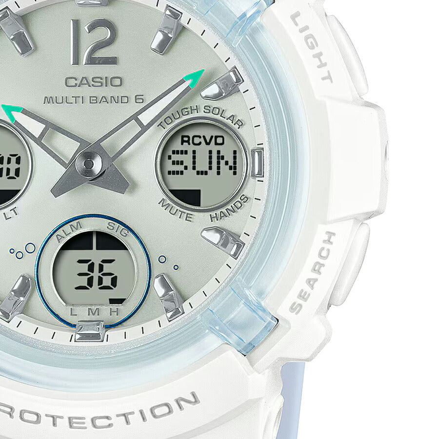 BABY-G アイサーチ・ジャパン コラボレーションモデル 2025 スナメリ BGA-2800K-7AJR レディース 電波 ソーラー アナデジ 樹脂バンド