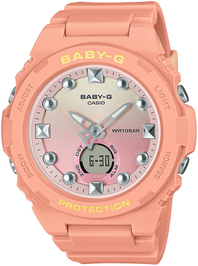 BABY-G プレイフルビーチ BGA-320-4A1JF レディース 腕時計 電池式 アナデジ 樹脂バンド ピンク 国内正規品 カシオ