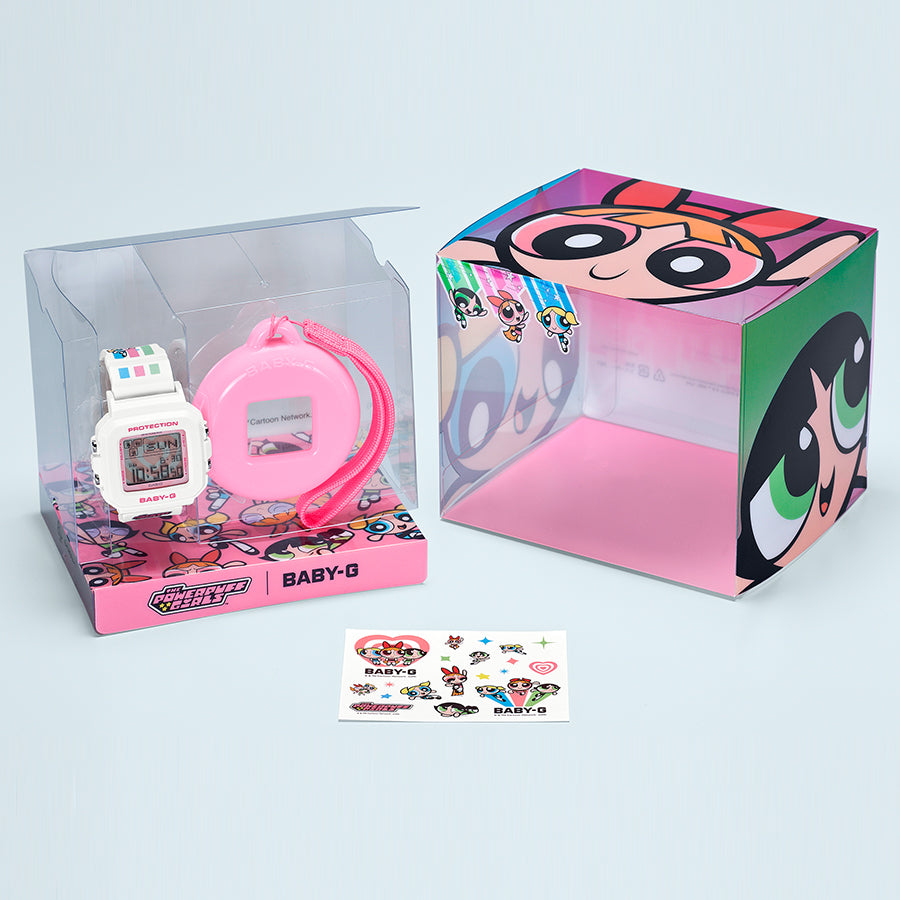 BABY-G BABY-G+PLUS パワーパフ ガールズ コラボレーションモデル BGD-10KPP-7JR レディース 腕時計 電池式 デジタル スクエア 樹脂バンド 国内正規品 カシオ