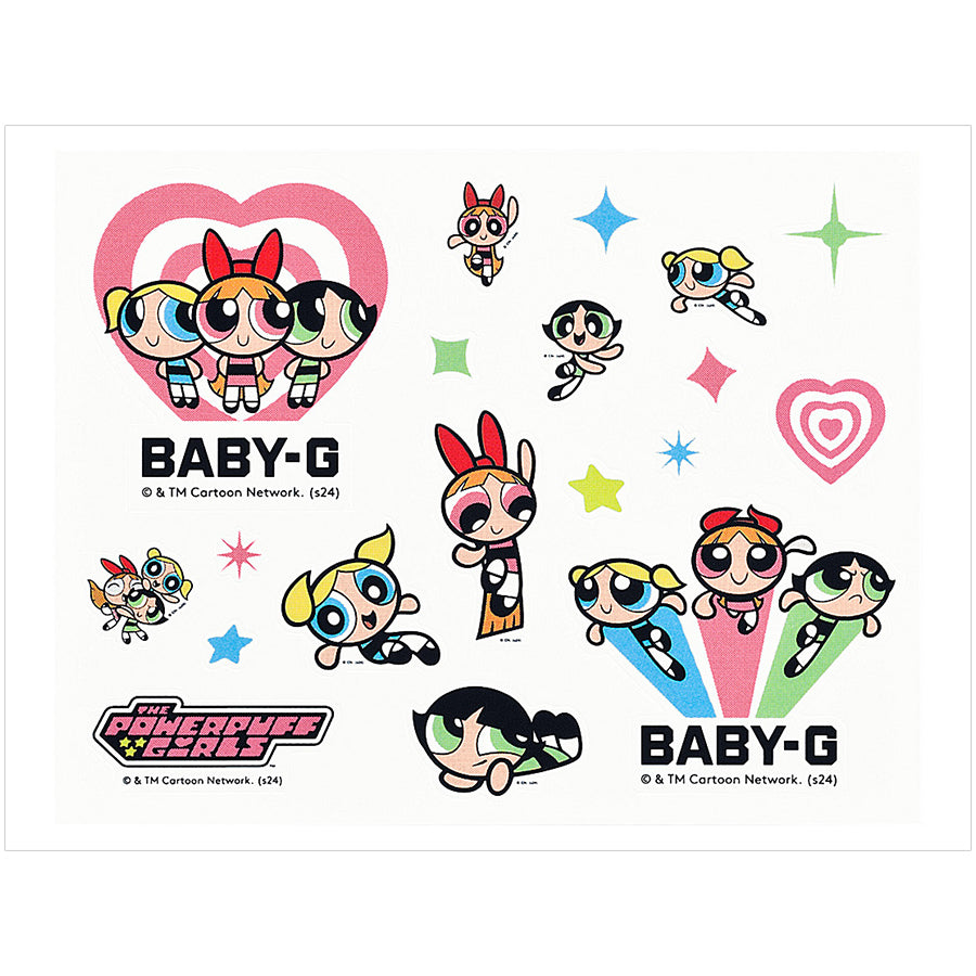 BABY-G BABY-G+PLUS パワーパフ ガールズ コラボレーションモデル BGD-10KPP-7JR レディース 腕時計 電池式 デジタル スクエア 樹脂バンド 国内正規品 カシオ