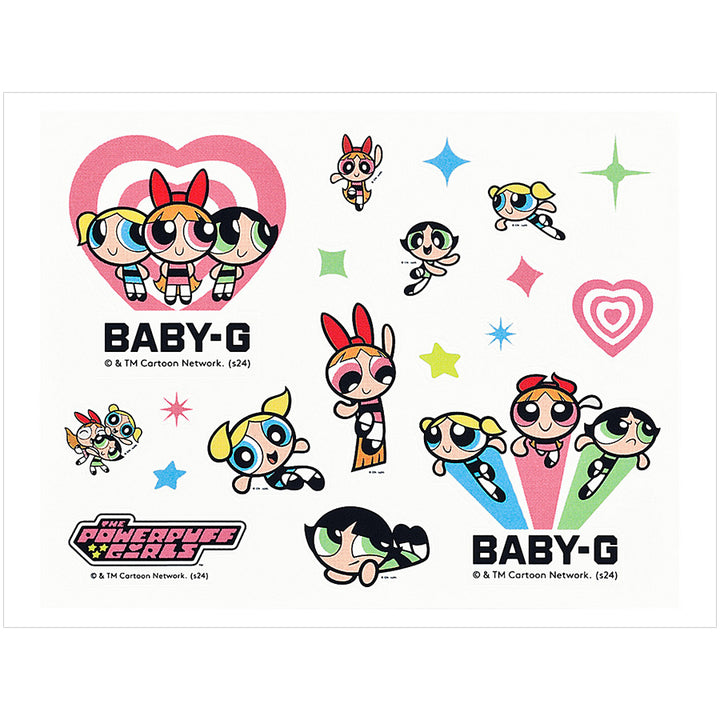 BABY-G BABY-G+PLUS パワーパフ ガールズ コラボレーションモデル BGD-10KPP-7JR レディース 腕時計 電池式 デジタル スクエア 樹脂バンド 国内正規品 カシオ