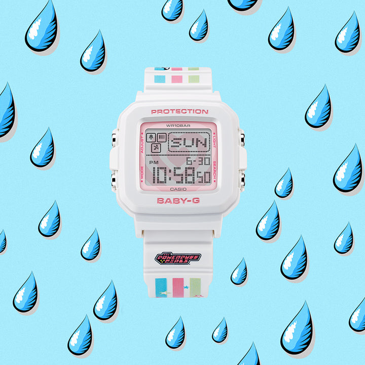 BABY-G BABY-G+PLUS パワーパフ ガールズ コラボレーションモデル BGD-10KPP-7JR レディース 腕時計 電池式 デジタル スクエア 樹脂バンド 国内正規品 カシオ