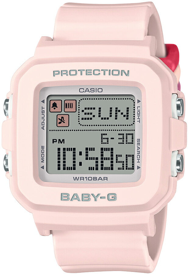 BABY-G BABY-G+PLUS ベイビージープラス BGD-10L-4JR レディース 腕時計 電池式 デジタル スクエア 樹脂バンド ピンク 国内正規品 カシオ