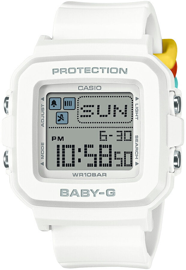 BABY-G BABY-G+PLUS ベイビージープラス BGD-10L-7JR レディース 腕時計 電池式 デジタル スクエア 樹脂バンド ホワイト 国内正規品 カシオ