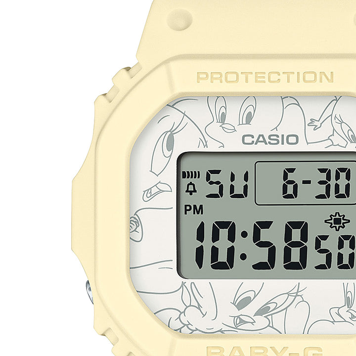 BABY-G TWEETY トゥイーティー コラボレーションモデル BGD-565TW-5JR レディース 腕時計 電池式 デジタル スクエア 国内正規品 カシオ