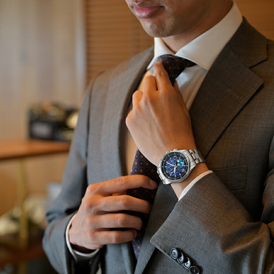 シチズン アテッサ ムーンフェイズ DEAR Collection 限定モデル 2025 ステンドグラス BY1000-51L メンズ ソーラー 電波