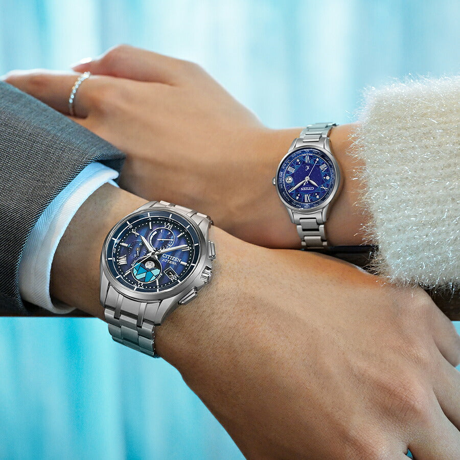 シチズン アテッサ ムーンフェイズ DEAR Collection 限定モデル 2025 ステンドグラス BY1000-51L メンズ ソーラー 電波