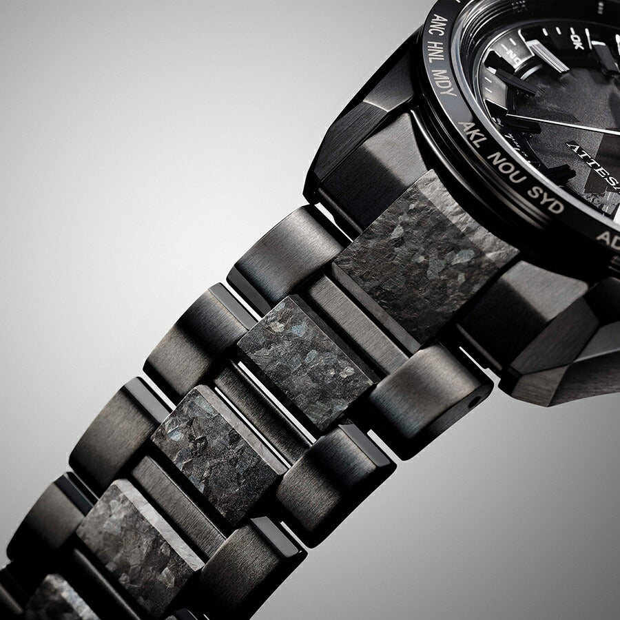 シチズン アテッサ HAKUTO-R コラボレーション 限定モデル ACT Line アクトライン ブラックチタンシリーズ CB0285-63E メンズ 腕時計 ソーラー 電波 3針