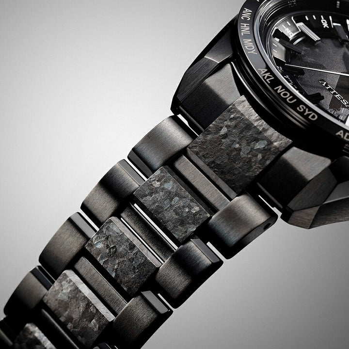 シチズン アテッサ HAKUTO-R コラボレーション 限定モデル ACT Line アクトライン ブラックチタンシリーズ CB0285-63E メンズ 腕時計 ソーラー 電波 3針