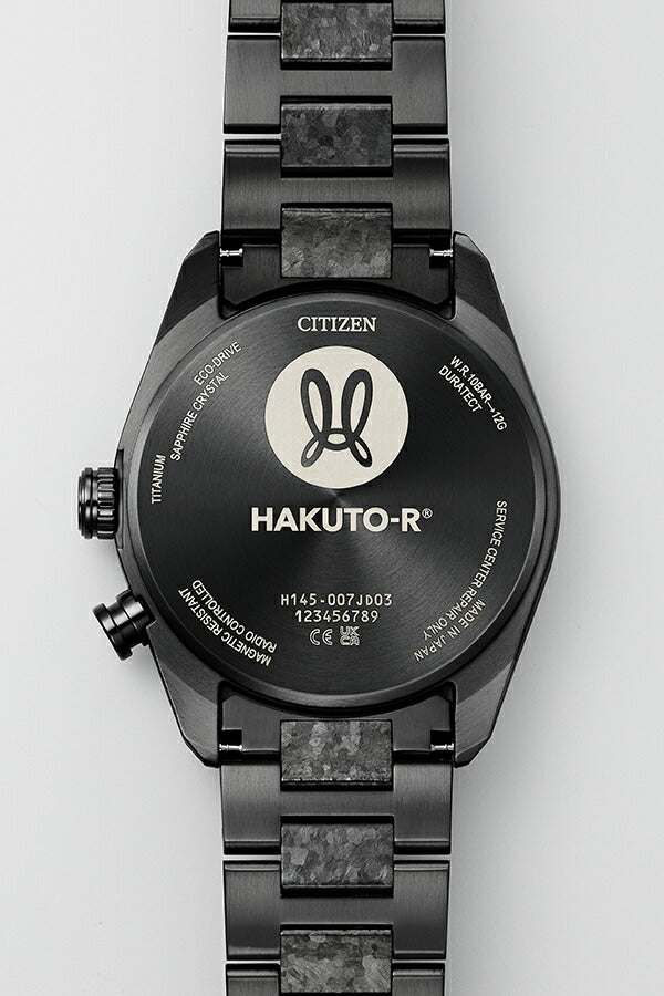 シチズン アテッサ HAKUTO-R コラボレーション 限定モデル ACT Line アクトライン ブラックチタンシリーズ CB0285-63E メンズ 腕時計 ソーラー 電波 3針