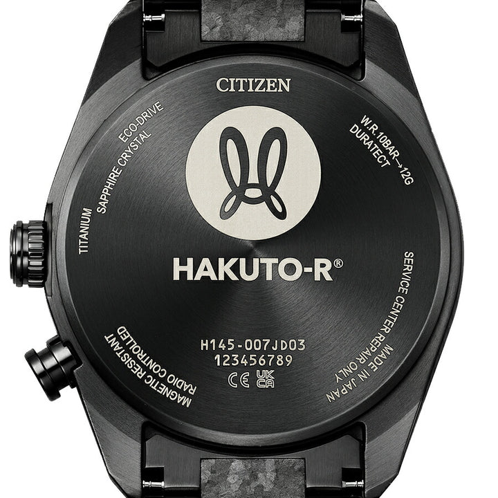 シチズン アテッサ HAKUTO-R コラボレーション 限定モデル ACT Line アクトライン ブラックチタンシリーズ CB0285-63E メンズ 腕時計 ソーラー 電波 3針