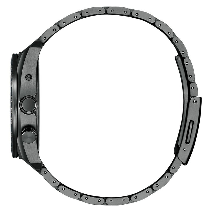 シチズン アテッサ HAKUTO-R コラボレーション 限定モデル ACT Line アクトライン ブラックチタンシリーズ CB0285-63E メンズ 腕時計 ソーラー 電波 3針