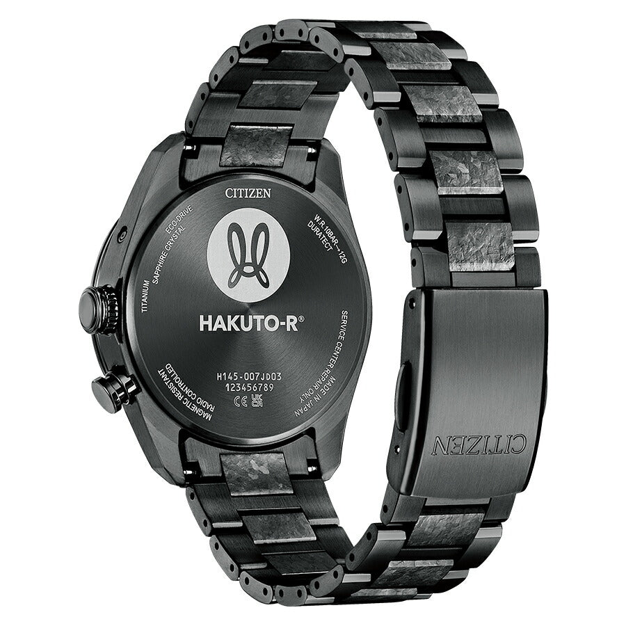 シチズン アテッサ HAKUTO-R コラボレーション 限定モデル ACT Line アクトライン ブラックチタンシリーズ CB0285-63E メンズ 腕時計 ソーラー 電波 3針