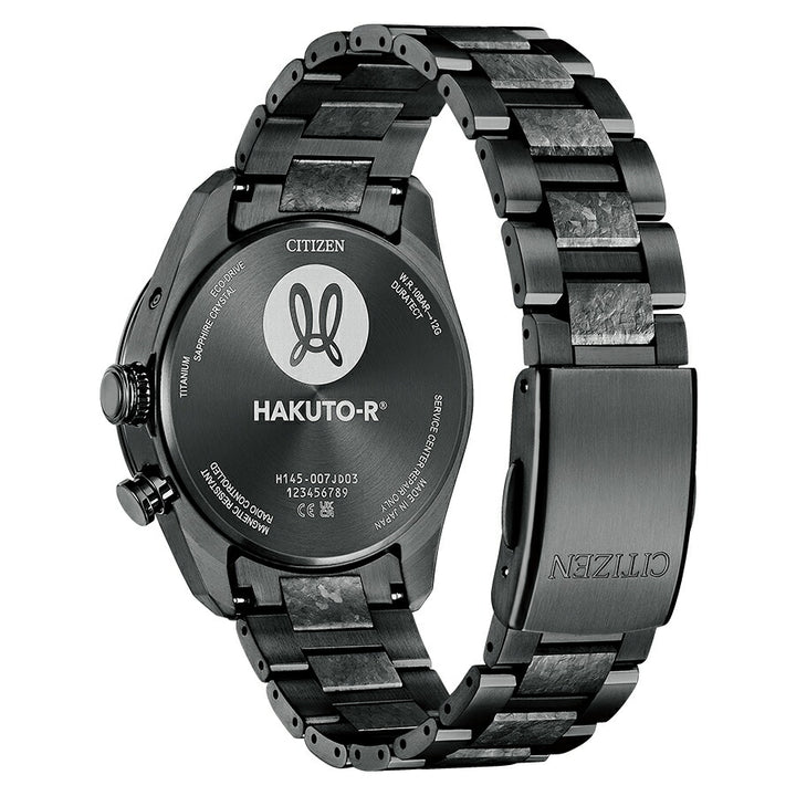 シチズン アテッサ HAKUTO-R コラボレーション 限定モデル ACT Line アクトライン ブラックチタンシリーズ CB0285-63E メンズ 腕時計 ソーラー 電波 3針
