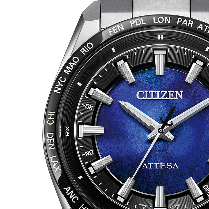 シチズン アテッサ ACT Line UNITE with BLUE 2025 限定モデル 青の時 CB0288-65L メンズ ソーラー 電波  3針 スーパーチタニウム