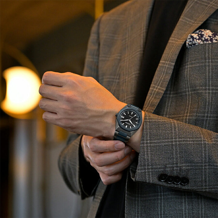 シチズン アテッサ ACT Line Blue Universe Collection 2025 限定モデル CB3046-76E メンズ ソーラー 電波  3針 スーパーチタニウム