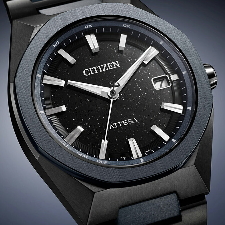 シチズン アテッサ ACT Line Blue Universe Collection 2025 限定モデル CB3046-76E メンズ ソーラー 電波  3針 スーパーチタニウム