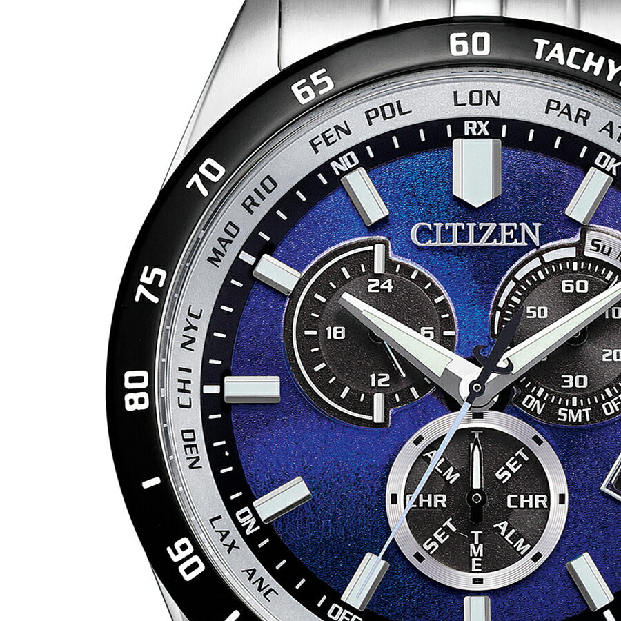 シチズンコレクション UNITE with BLUE 2025 限定モデル 青の時 CB5874-81L メンズ ソーラー 電波 クロノグラフ