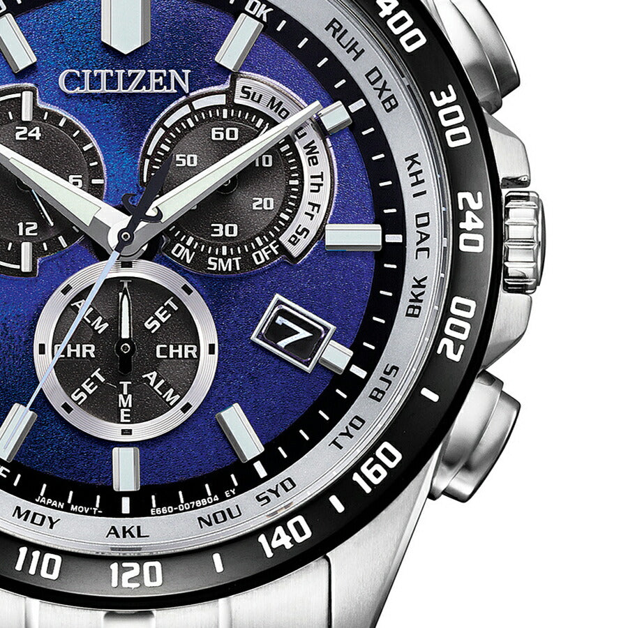 シチズンコレクション UNITE with BLUE 2025 限定モデル 青の時 CB5874-81L メンズ ソーラー 電波 クロノグラフ