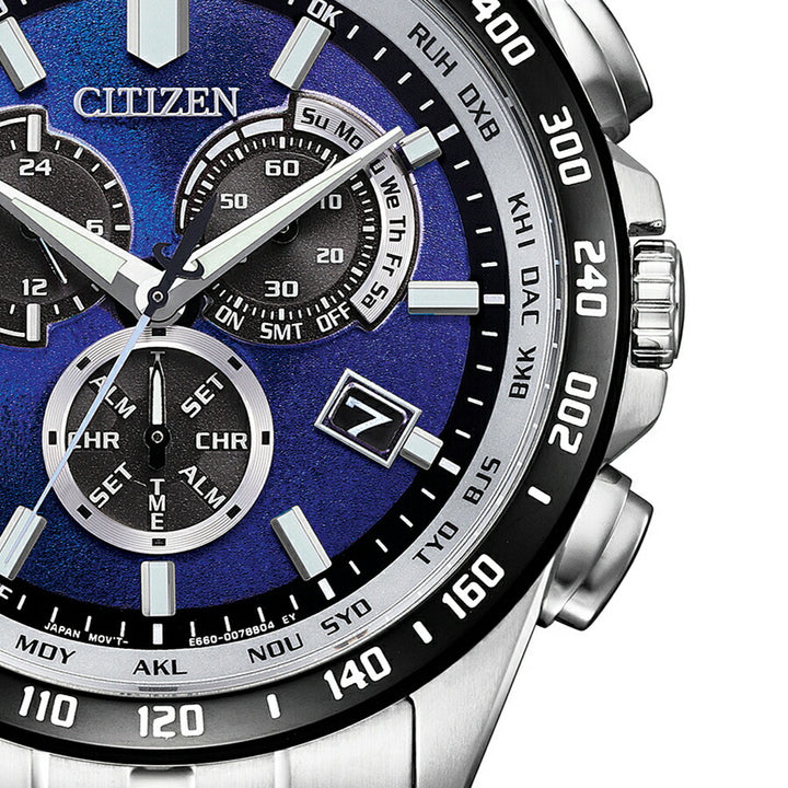 シチズンコレクション UNITE with BLUE 2025 限定モデル 青の時 CB5874-81L メンズ ソーラー 電波 クロノグラフ