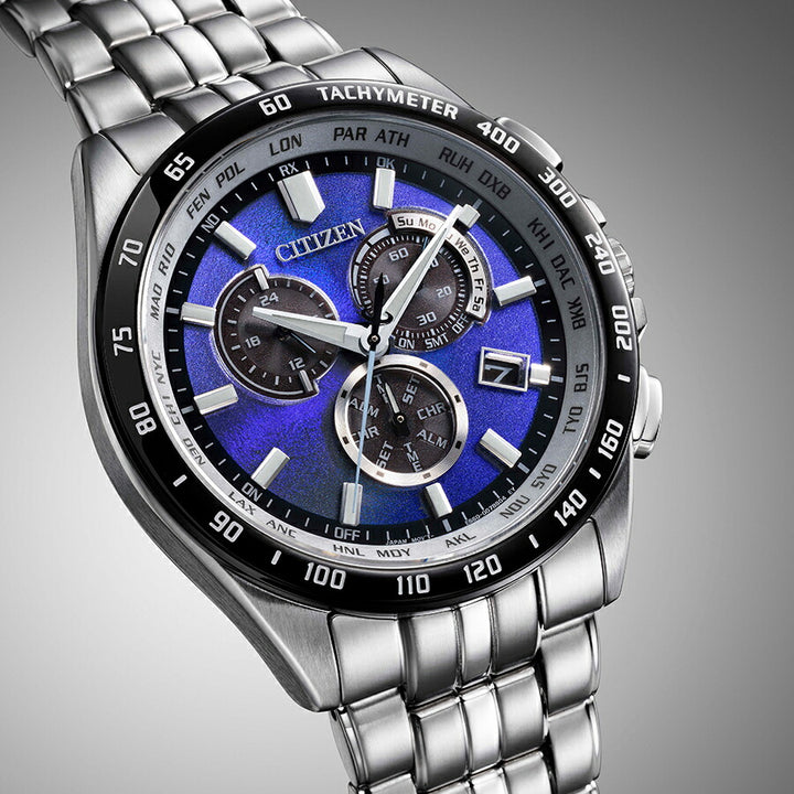 シチズンコレクション UNITE with BLUE 2025 限定モデル 青の時 CB5874-81L メンズ ソーラー 電波 クロノグラフ