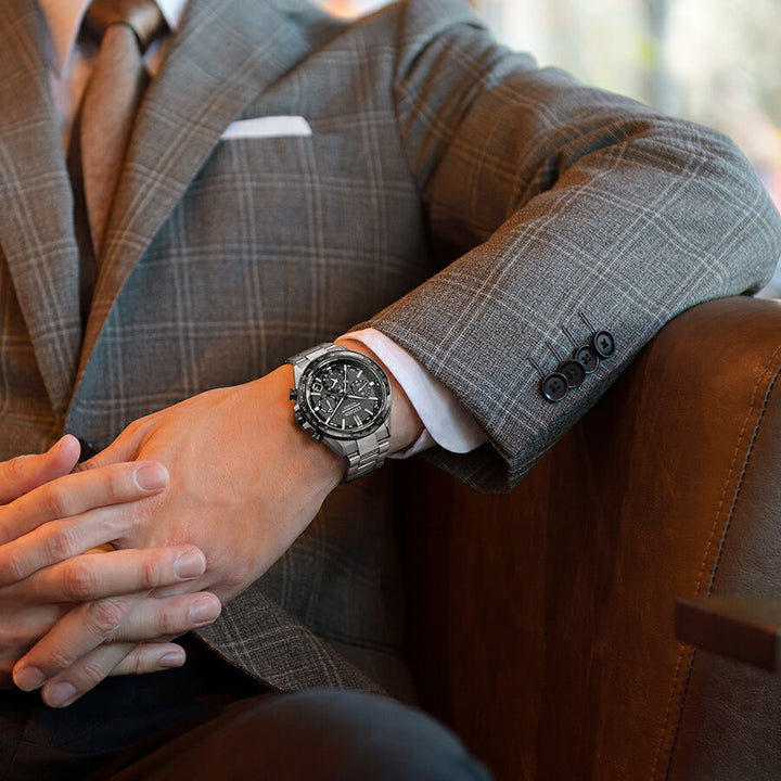 シチズン アテッサ ACT Line アクトライン CC4058-67X メンズ 腕時計 ソーラー GPS衛星電波受信 クロノグラフ サファイアベゼル スーパーチタニウム