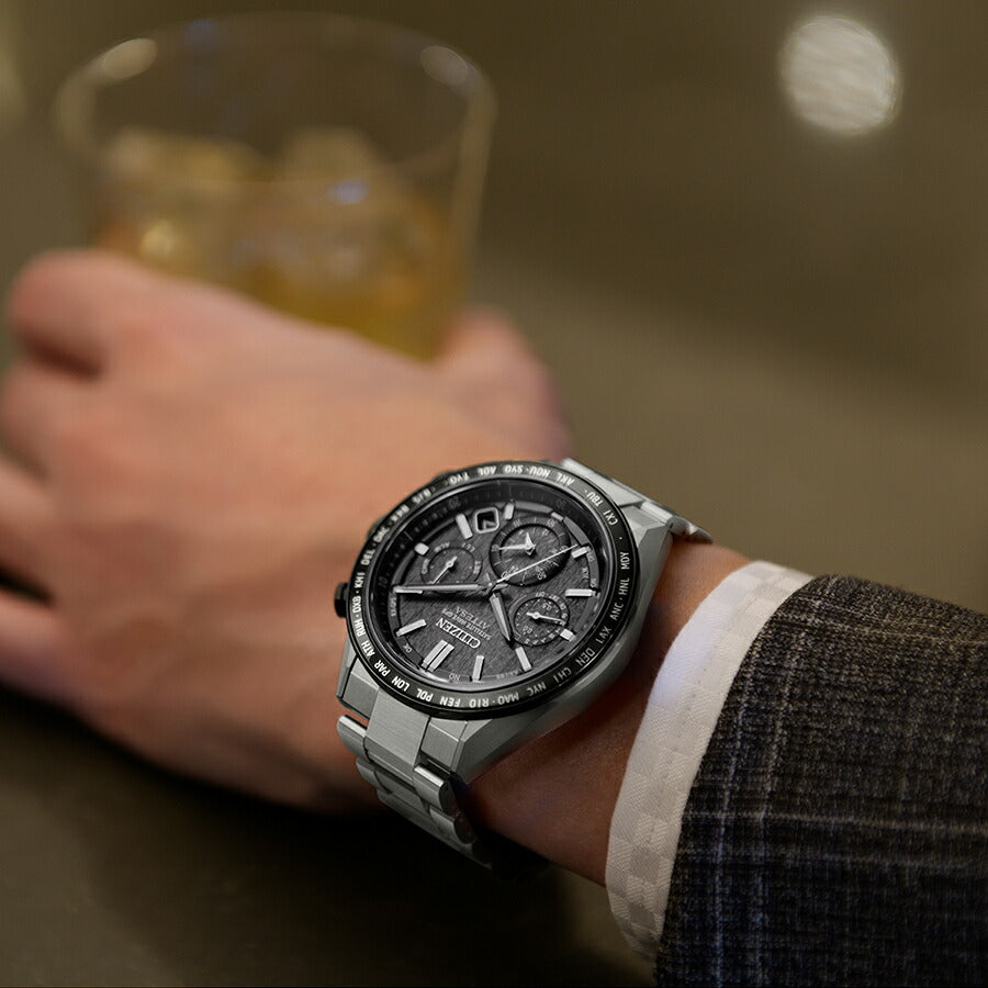 シチズン アテッサ ACT Line アクトライン CC4058-67X メンズ 腕時計 ソーラー GPS衛星電波受信 クロノグラフ サファイアベゼル スーパーチタニウム