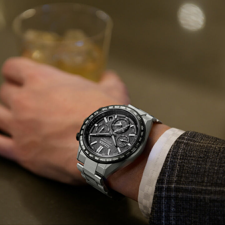 シチズン アテッサ ACT Line アクトライン CC4058-67X メンズ 腕時計 ソーラー GPS衛星電波受信 クロノグラフ サファイアベゼル スーパーチタニウム