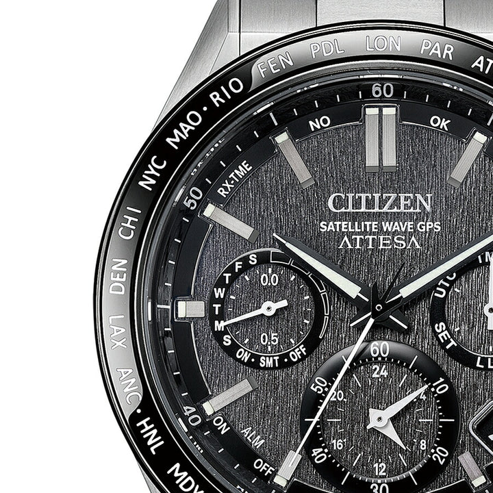シチズン アテッサ ACT Line アクトライン CC4058-67X メンズ 腕時計 ソーラー GPS衛星電波受信 クロノグラフ サファイアベゼル スーパーチタニウム
