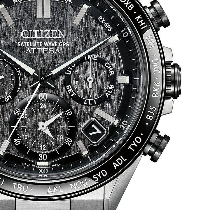 シチズン アテッサ ACT Line アクトライン CC4058-67X メンズ 腕時計 ソーラー GPS衛星電波受信 クロノグラフ サファイアベゼル スーパーチタニウム