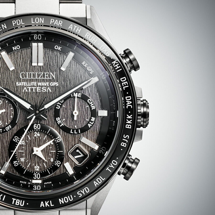 シチズン アテッサ ACT Line アクトライン CC4058-67X メンズ 腕時計 ソーラー GPS衛星電波受信 クロノグラフ サファイアベゼル スーパーチタニウム
