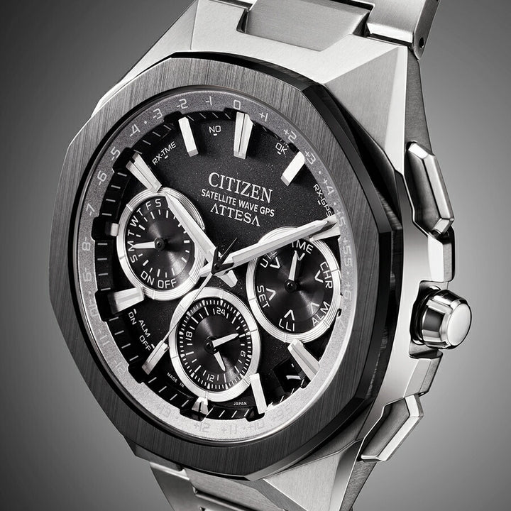 シチズン アテッサ ACT Line アクトライン スペースシップ CC4104-53E メンズ ソーラー GPS衛星電波受信 クロノグラフ スーパーチタニウム