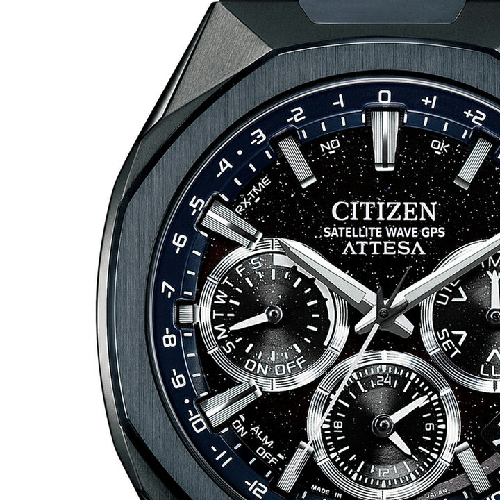 シチズン アテッサ ACT Line Blue Universe Collection 2025 限定モデル CC4106-74E メンズ ソーラー GPS衛星電波受信 クロノグラフ スーパーチタニウム