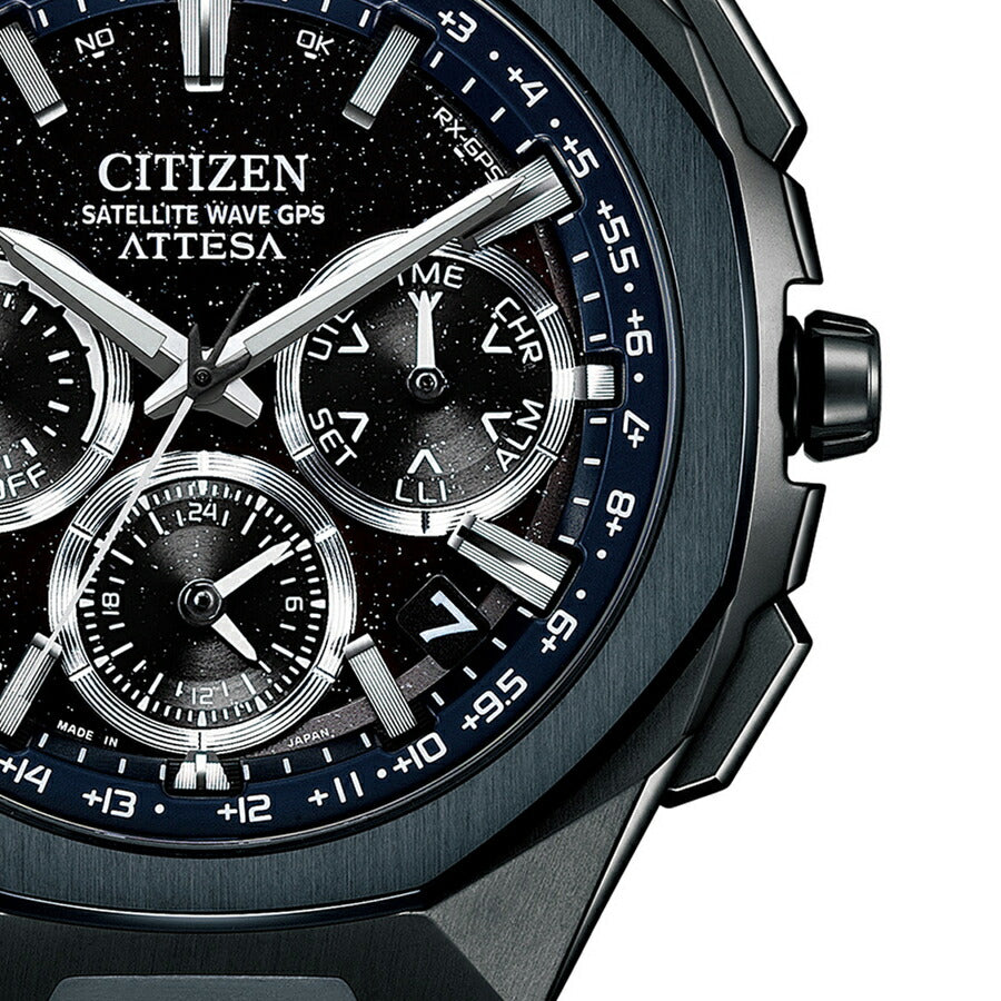 シチズン アテッサ ACT Line Blue Universe Collection 2025 限定モデル CC4106-74E メンズ ソーラー GPS衛星電波受信 クロノグラフ スーパーチタニウム